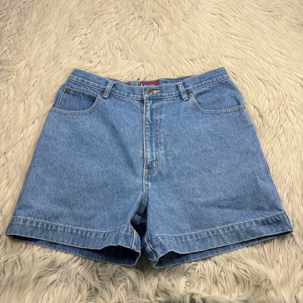 Vintage 90's Westport Women's 12 Light Wash High Rise Denim Shorts Classic Prep